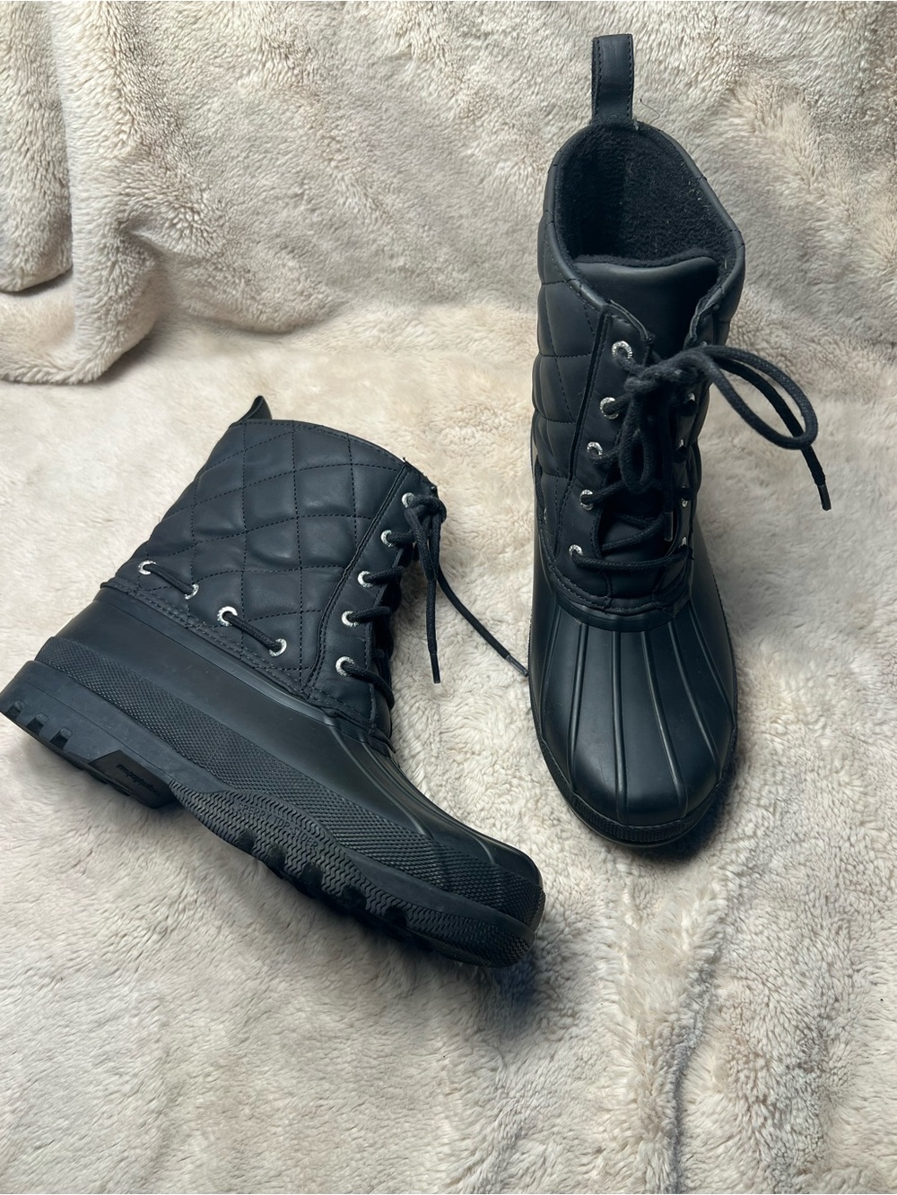 Sperry Boots Black size 8